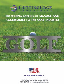 Laser cut Golf signage and accessories
